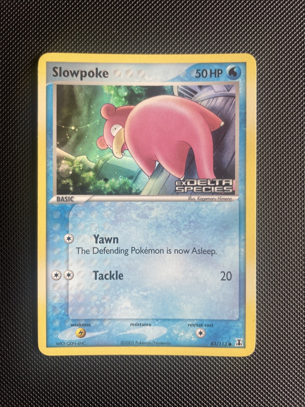 Slowpoke 83/113 Reverse Holo Foil Ex Delta Species Stamped Pokemon Card NM