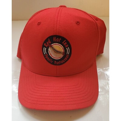 Red Hot Inn Family Restaurant Trucker Hat Botton Blend Unisex S-M Size Stretch F