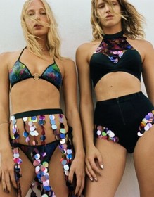 Agent Provocateur MARGARITAH Bikini L/4 NWT Multi Orig. $465 RARE! [S5]