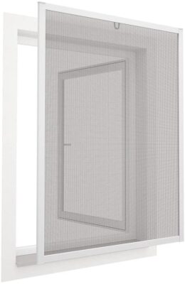 4 x easy life proLINE Pollenschutz Gitter Alu Fenster Rahmen 100x120cm Allergie