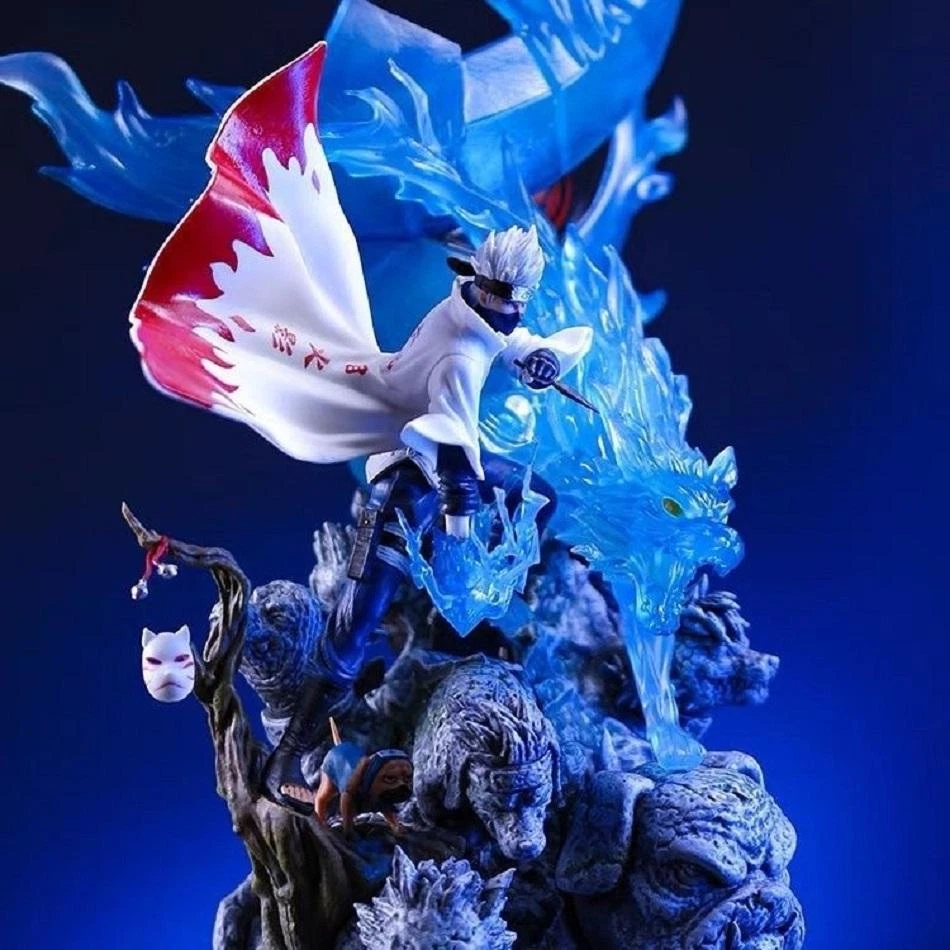 28cm Naruto GK Kakashi Figure PVC Anime Action Statue Model Toy Gift - Image 2 of 4