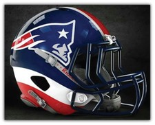 New England Patriots NFL Helmet Logo Car Sticker Decal - 3'' or 5''