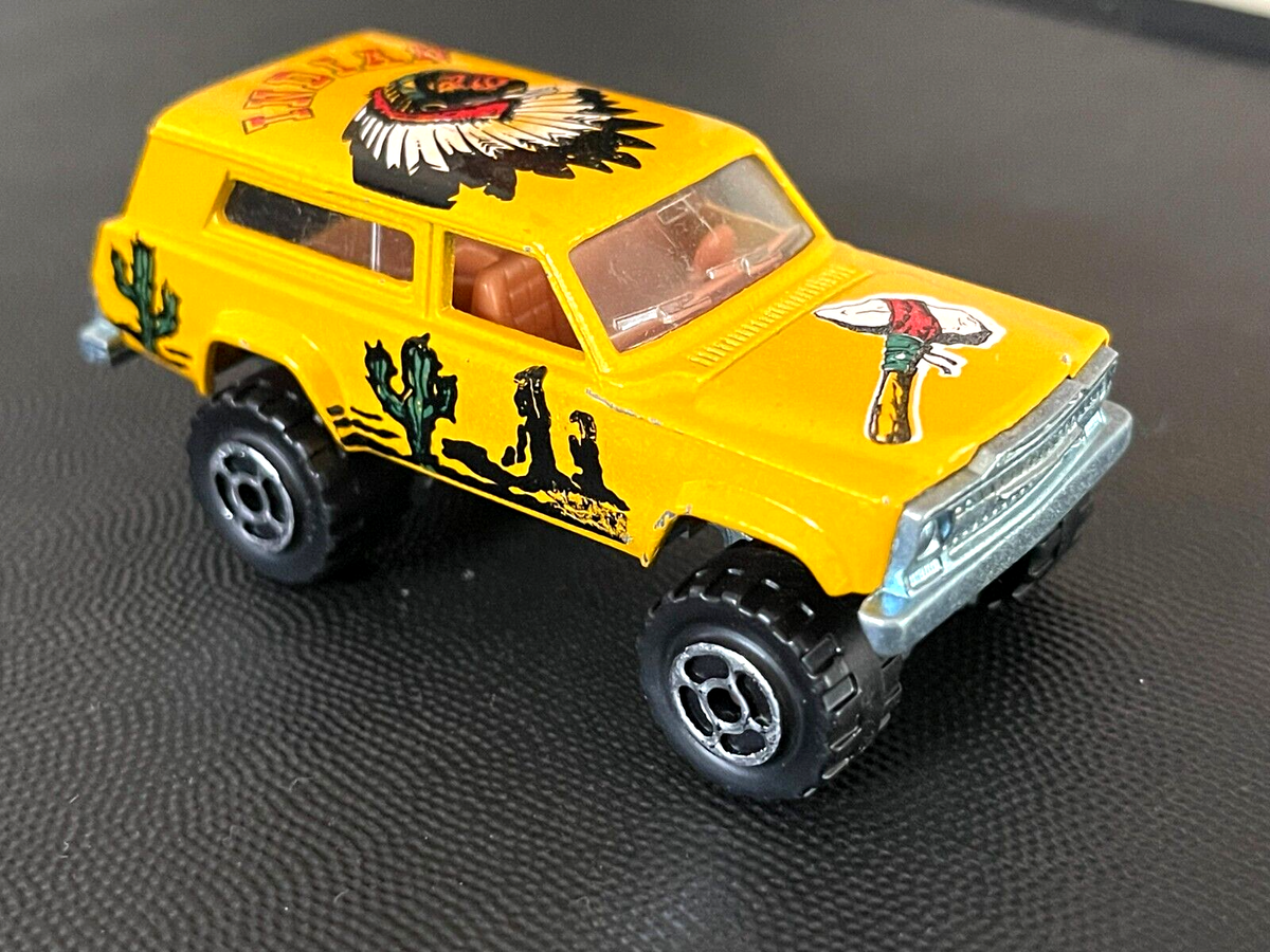 Majorette 1/60 Vintage 1990 #236 Jeep Cherokee 4*4 Yellow
