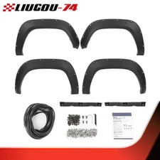 Fit For 2016-2022 Toyota Tacoma Pocket Rivet Black Wheel Fender Flares 4Pcs New