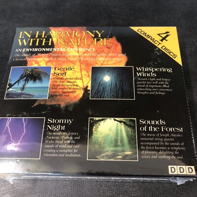 IN HARMONY WITH NATURE 4 DISC BOX SET - Storm/Winds/Ocean/Forest SLEEP SOUNDS CD