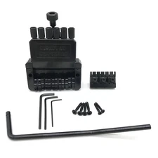 Durable Zinc Alloy Guitar Bridge Tailpiece Set for 6 String Headless Guitar Part