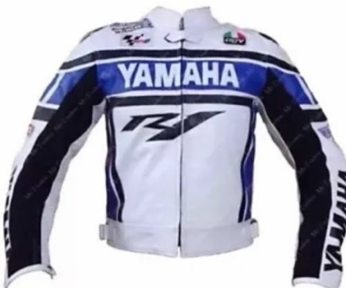 YAMAHA R1 GIACCA IN PELLE MOTO Uomo PELLE BIKER GIACCA GIACCA IN PELLE 52-54-56