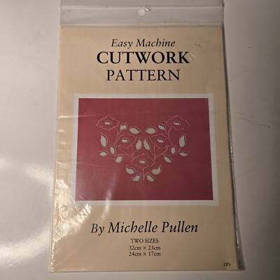 Martha Pullen Easy Machine Cutwork Pattern Morning Glory 2 Sizes