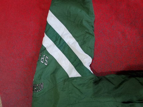 Vintage🗡️ MSU Michigan State Starter Jacket Full Zip Sz L Spartans College - Picture 17 of 19