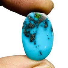 14.15 Ct Natural Turquoise 22x14mm Oval Top Quality Loose Untreated Gemstone