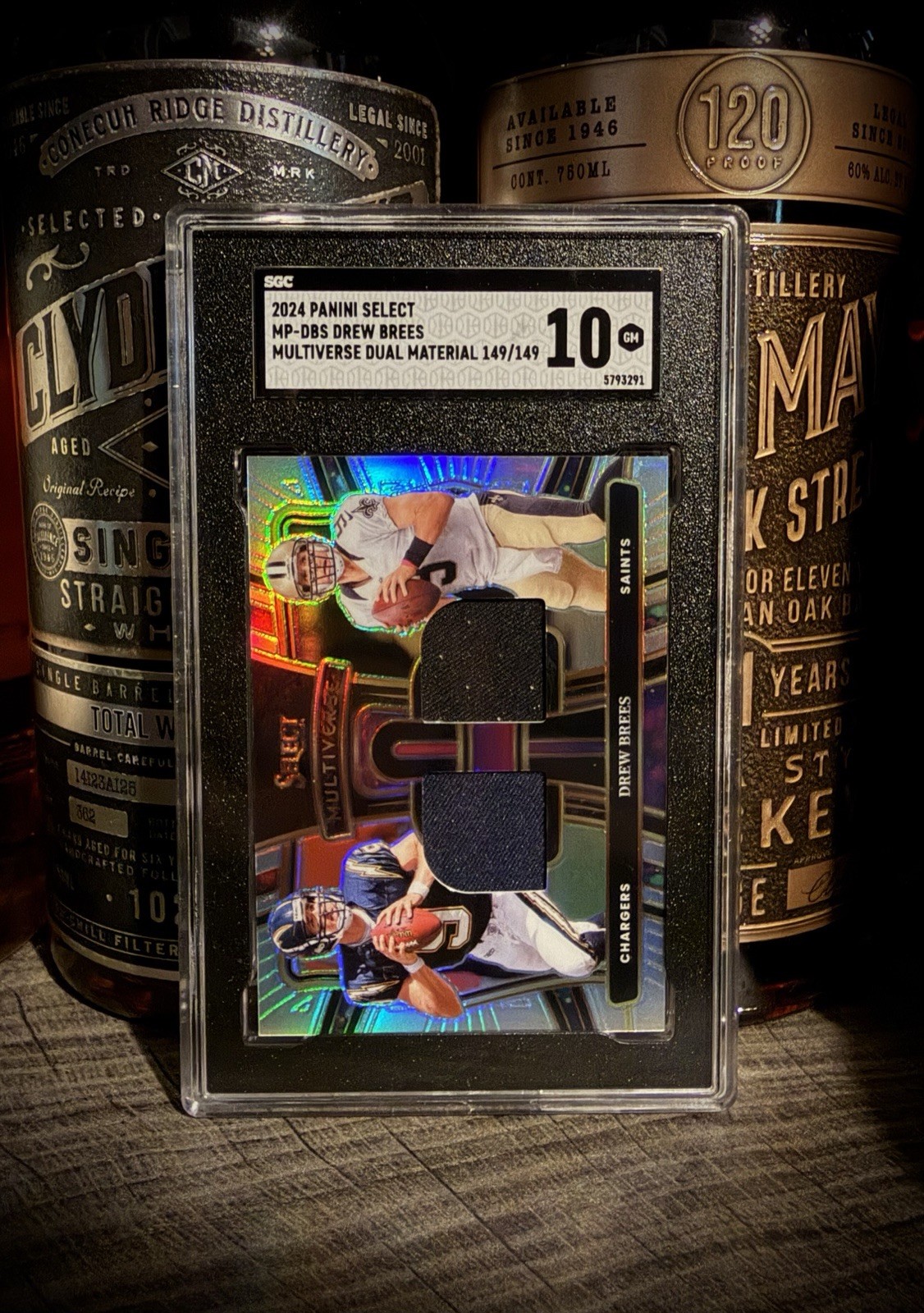 Drew Brees SGC 10 - 149/149 POP 1 Bookend 2024 Select Multiverse Dual Material