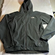 The North Face Apex Softshell Hooded Jacket Men's Size Large Black Full Zip