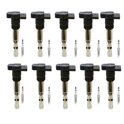 Denso 10 Ignition Coil 10 NGK Iridium Spark Plugs Kit For F-250 SD 6.8 V10