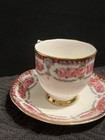 Vintage Demitasse Roslyn Buckingham Pattern Cup & Saucer Gold Trim Bone China — photo 3