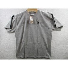 NWT Vintage Adidas 90s Embroidered Logo 3-Stripe Men Large T-shirt USA