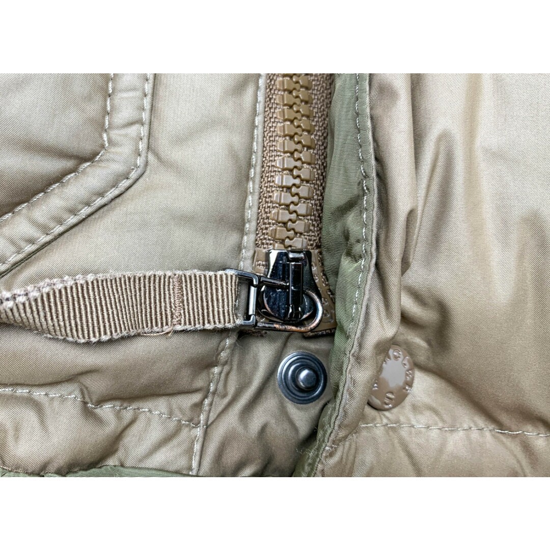 MONCLER Khaki SERI GIUBBOTTO Down Coat Outerwear Hem Ruffle Size 0 Used MARJ-0 thumbnail 8
