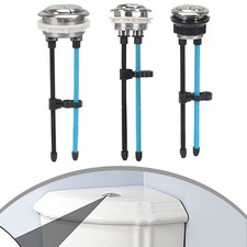 Adjustable Length Toilet Tank Button Replacement with Two Button Design