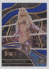 2024 Panini Select WWE Ringside Blue Wave Prizm 22/49 Tiffany Stratton #283 1co7