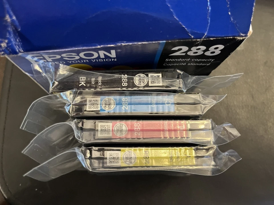 Nueva tinta Epson 288 capacidad estándar cian magenta amarillo negro 12/2024 Foto 2 de 2