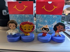 Lot of 4 -- Disneyland 70th Anniversary McDonalds Happy Meal Toys Figures 2025