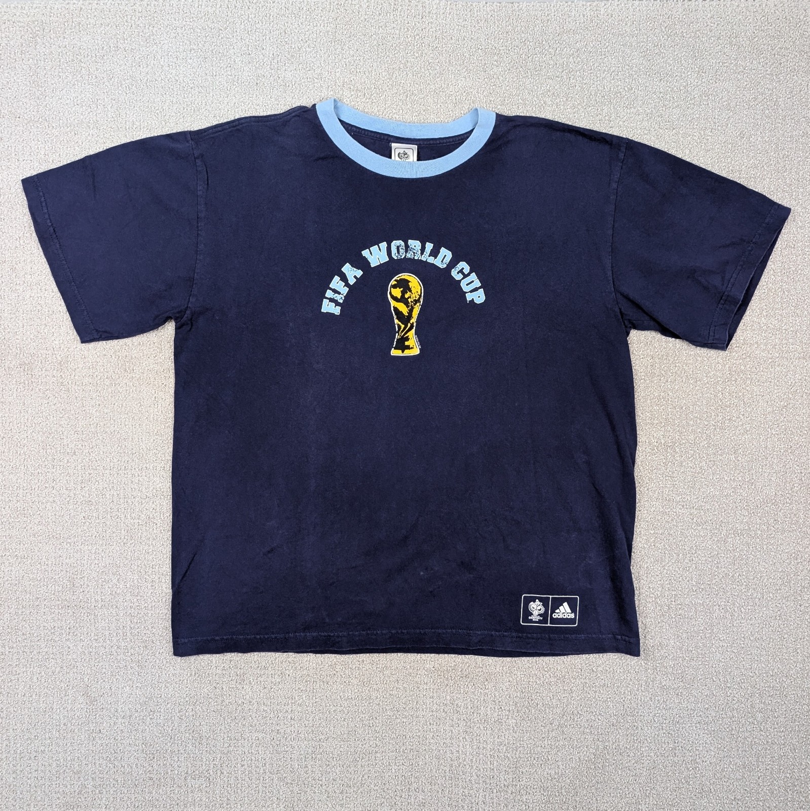 Vintage 2006 Adidas Argentina World Cup #10 Shirt Men's XL Messi Riquelme Soccer