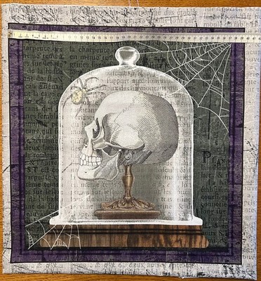 Patchworkstoff von Blank Quilting,  Stoffbild, Halloween, ca. 39 x 40 cm, neu