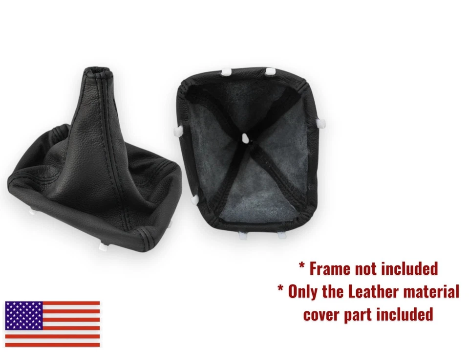 Bota de cambio de cuero genuino puntada negra para Pontiac Firebird Camaro 1997-2002 Foto 2 de 4