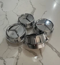 4pcs Mercedes Benz Maybach C63s E63s CLS63s AMG 60mm Chrome Center Caps Screw On