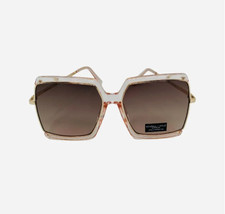 NWT Kendall  Kylie Blush Square Frame Sunglasses w/ Logo UV Protection  Case