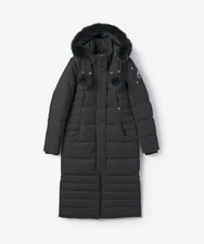 (W) Moose Knuckles Original Saskatchewan Parka Black Fox Fur Black