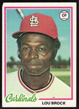 1978 Topps Lou Brock Baseball Card #170 - St. Louis Cardinals