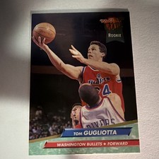 Fleer Ultra 1992-93 Tom Gugliotta Rookie Washington Bullets NBA Card #367