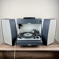 RCA Victor VEP60E Portable Stereo Record Player Oxford Gray Parts Restore