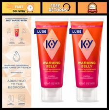Warming Jelly Personal Lubricant - Sensual Glycol-Based Lube, 5 fl oz 2-Pack