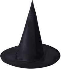 Halloween Costume Witch Hat Accessory 9PCS Black