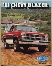 CHEVROLET BLAZER C10 & K10 USA SUV Sales Brochure For 1981 #3894