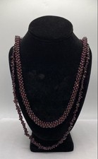 Garnet Necklace 2PC Jewelry Bundle 145.6g