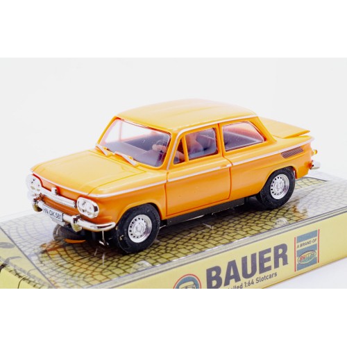 Miniature Bauer 1/64 NSU TTS Targa Orange 66 pour collectionneur de voitures de sport rétro
