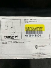 Delta 9678T-RB-DST Leland Bar Faucet Oil Rubbed Bronze Bar Sink Faucet, Touch2O