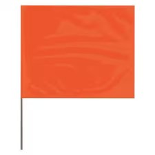 Presco 4521O-200 Marking Flag, Pvc, Solid, 100 Pk