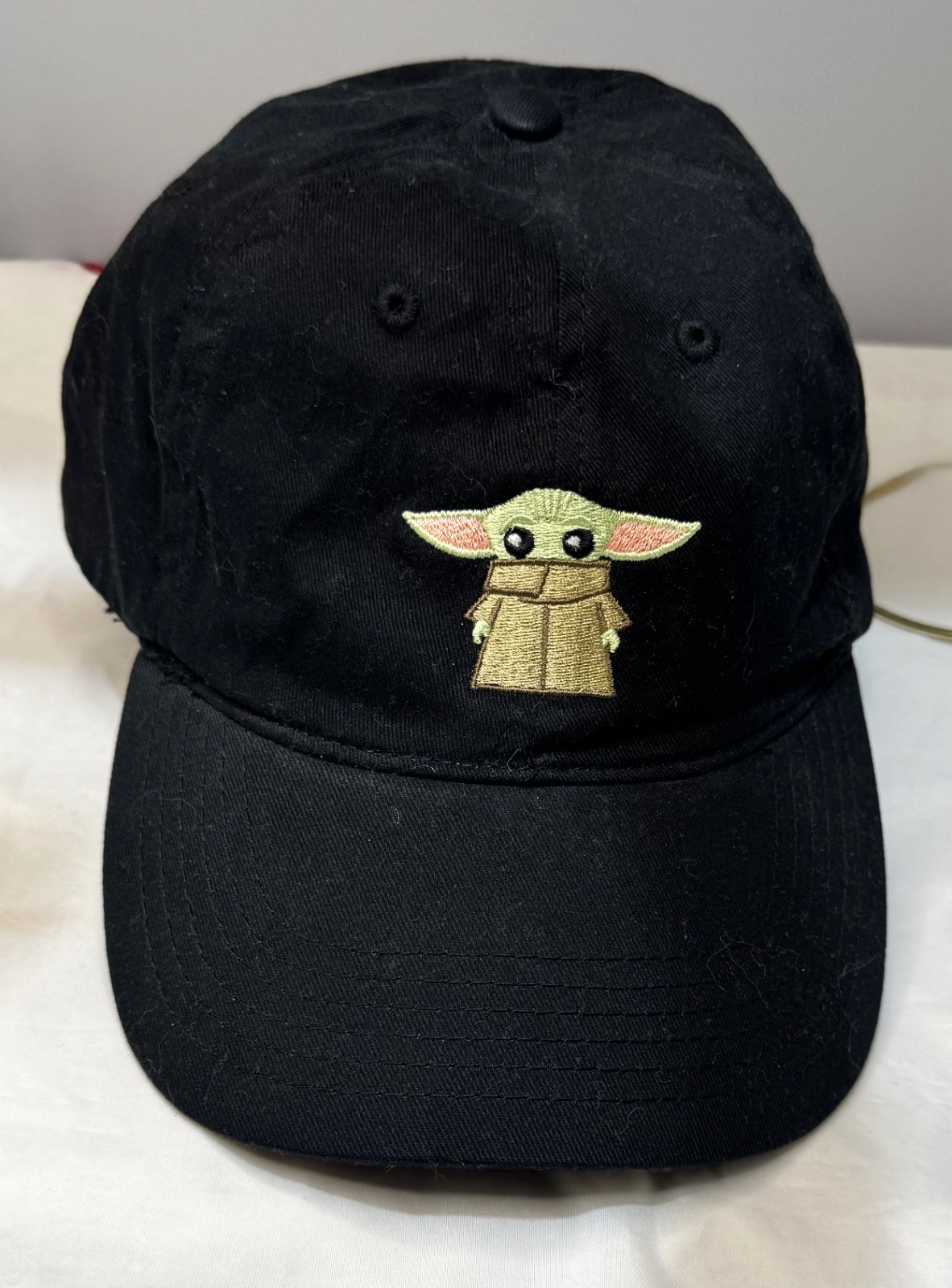 Disney Parks Star Wars Baby Yoda Hat Black DAD Cap Adjustable Mandalorian Grogu