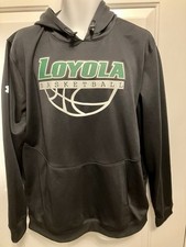 Loyola University Basketball Hoodie Shirt Men&rsquo;s Sz Large Black UA Sweatshirt
