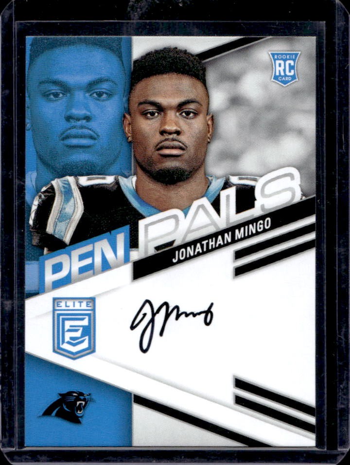 2023 Donruss Elite Jonathan Mingo Pen Pals RC Rookie Auto #PPJMI Panthers