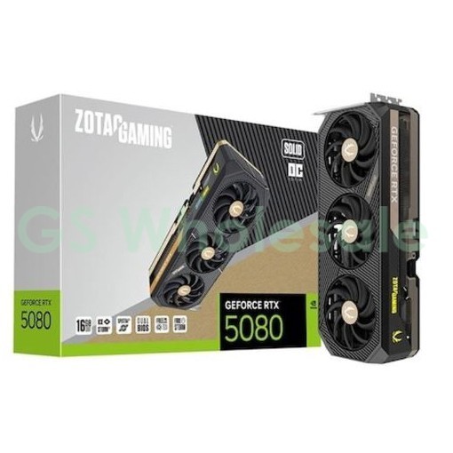 ZOTAC GAMING GeForce RTX 5080 SOLID OC D7 16GB GPU