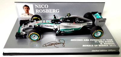 MINICHAMPS  1:43  N. ROSBERG  MERCEDES AMG  W06  WINNER GP. MONACO 2015  350 pcs
