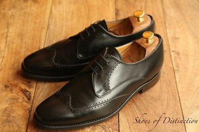 Barker schwarze Leder Derby Brogue Schuhe UK 7,5 FX US 8,5 EU 41,5