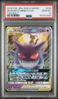 2018 POKEMON JAPANESE SUN & MOON TAG BOLT #038 GENGAR & MIMIKYU GX PSA 10