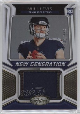2023 Certified New Generation Jerseys 63/399 Will Levis #NGJM-39 Rookie RC 07lk