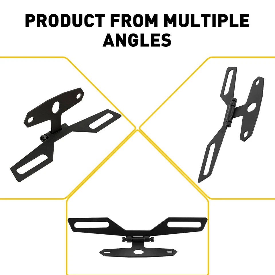 Suporte de placa de licença de motocicleta suporte traseiro traseiro para-lama eliminador - Imagem 2 de 4