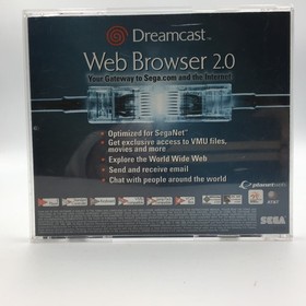 Web Browser 2.0 with SegaNet Sega Dreamcast Disc Complete In Case